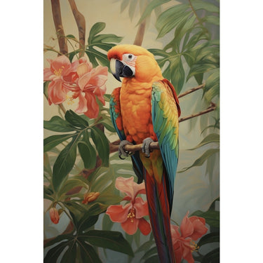 Feng Shui Parrot Canvas